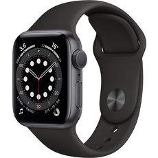 Apple Watch Series 6 GPS 40mm Aluminum Case with Sport Band Space Grey/Black (LL)