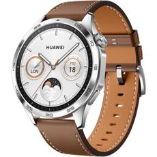 HUAWEI Watch GT 4 46mm (55020BGX) Brown Leather Strap ()
