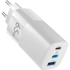    OLMIO 65W Type-Cx2 +USB PowerDelivery QuickCharge GAN white