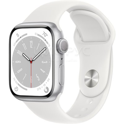 Apple Watch Series 8 45mm Aluminum Silver S/M - 