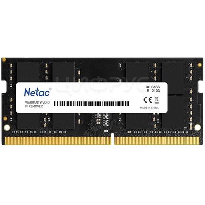 Netac Basics 16 DDR4 2666 SODIMM CL19 single rank, Ret (NTBSD4N26SP-16) () - 