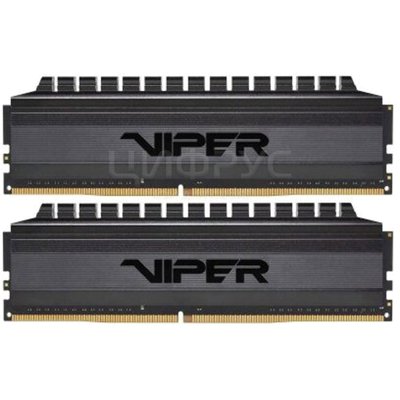 Patriot Memory VIPER 4 BLACKOUT 16 (8x2) DDR4 4400 DIMM CL18  , Ret (PVB416G440C8K) () - 