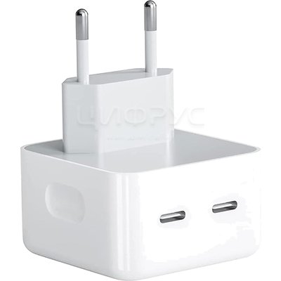   Apple 35W Dual USB-C Port  iPhone iPad Apple Watch Air Pods Android 35W (EU) - 
